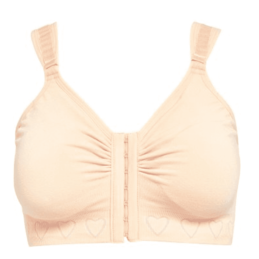 Discover the Cancer Research UK Post-Surgery Comfort Bra, designed for breast cancer patients. Made from soft, breathable bamboo fabric, this bra offers comfort and support after mastectomy or breast cancer surgery. Available in multiple colours and sizes. 100% net profits fund breast cancer research