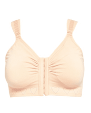 Discover the Cancer Research UK Post-Surgery Comfort Bra, designed for breast cancer patients. Made from soft, breathable bamboo fabric, this bra offers comfort and support after mastectomy or breast cancer surgery. Available in multiple colours and sizes. 100% net profits fund breast cancer research