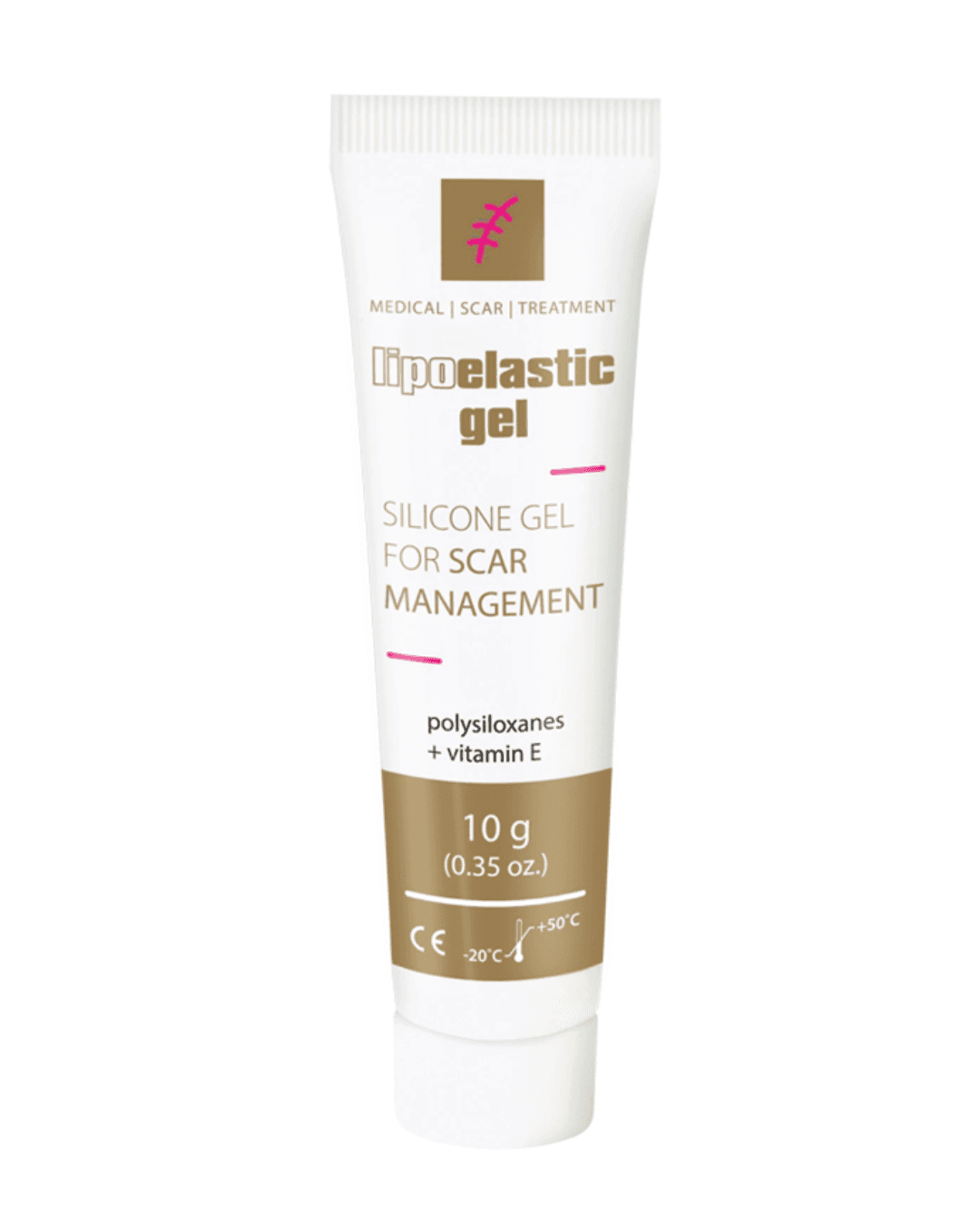 image of Lipoelastic scar gel, silicone gel for scar treatment, enriched with vitamin E
