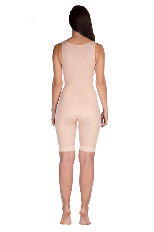 image showing the back of the vf body variant by lipoelastic. high back compression garment for post surgical use