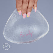 Evenly Bra Balancers for breast asymmetry - lightweight silicone balancers for a symmetrical appearance. Restore confidence, alleviate discomfort, and achieve even weight distribution. Ideal for everyday wear, swimming, and exercising. Available at The Fitting Service