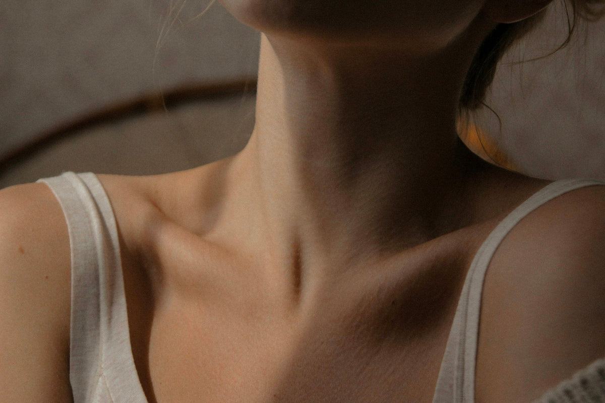 image of a woman's decolletage 