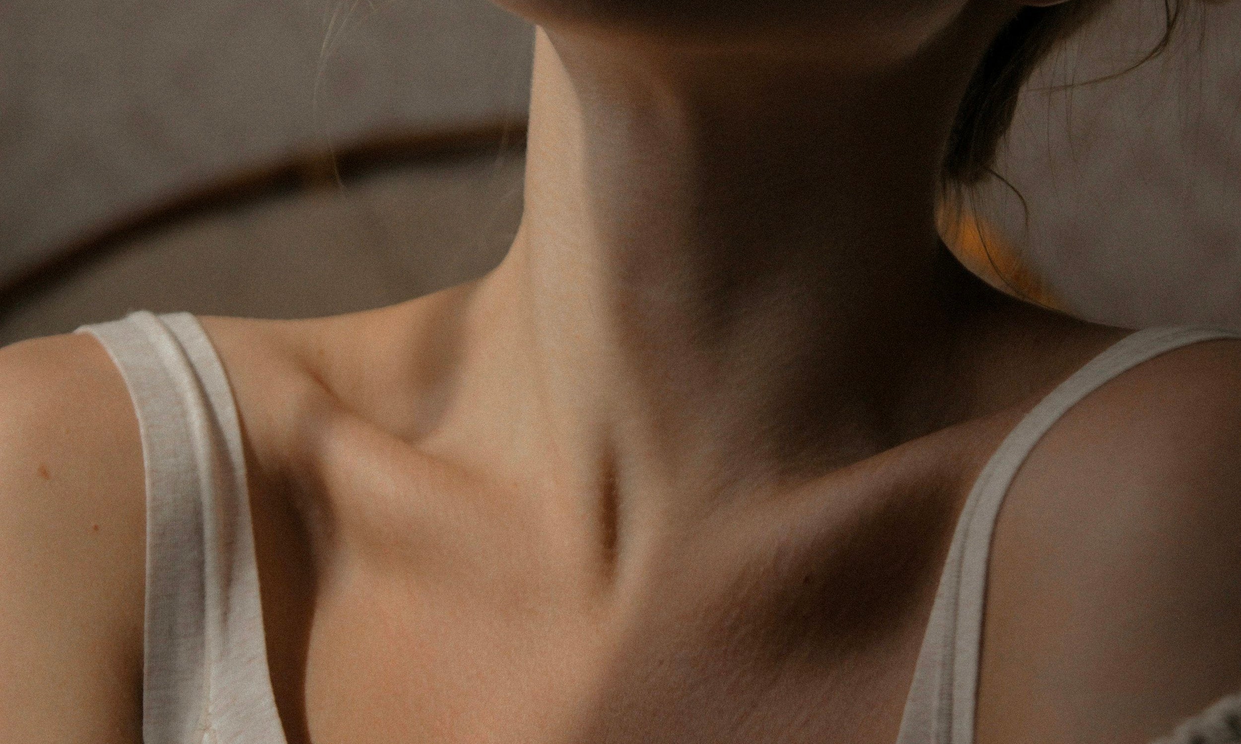 image of a woman's decolletage 