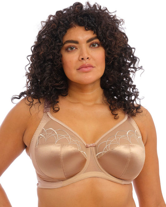 Elomi cate full cup underwired bra in hazel with side support