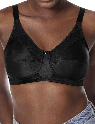 Comfortable and supportive, the Amoena Nancy Post Mastectomy Bra in black offers a smooth, seamless fit with adjustable straps, designed for post-surgery comfort.