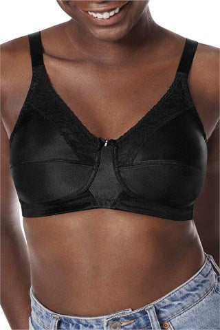 Comfortable and supportive, the Amoena Nancy Post Mastectomy Bra in black offers a smooth, seamless fit with adjustable straps, designed for post-surgery comfort.