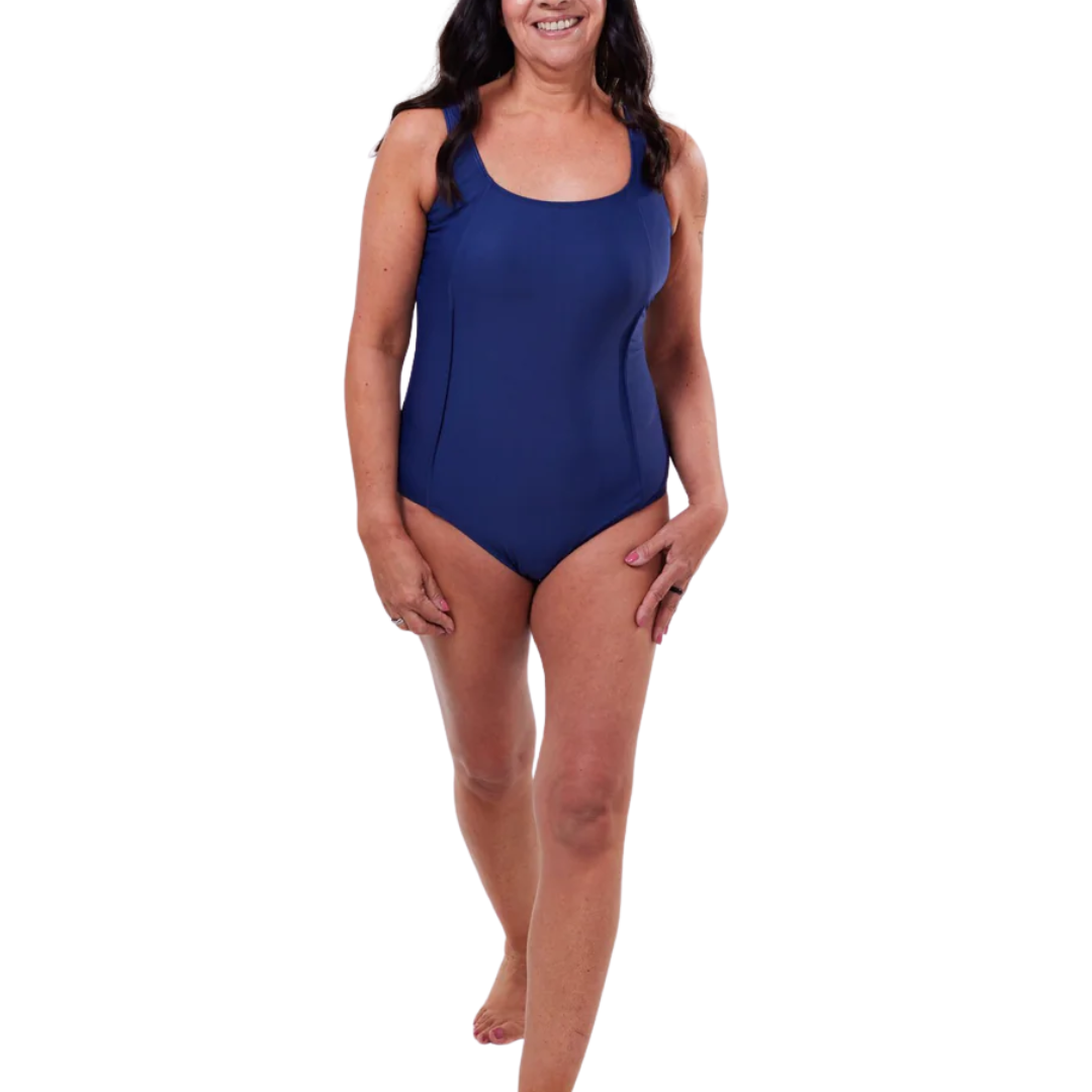 navy cancer research uk mastectomy swimsuit in navy 