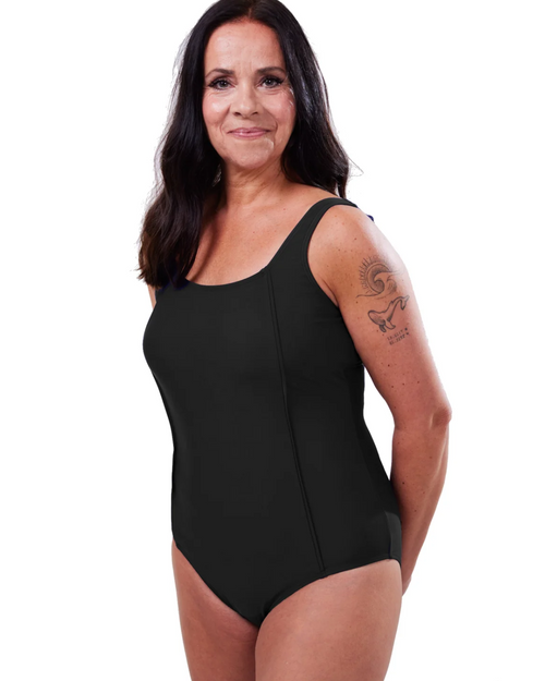 cancer research mastectomy swimsuit in black 