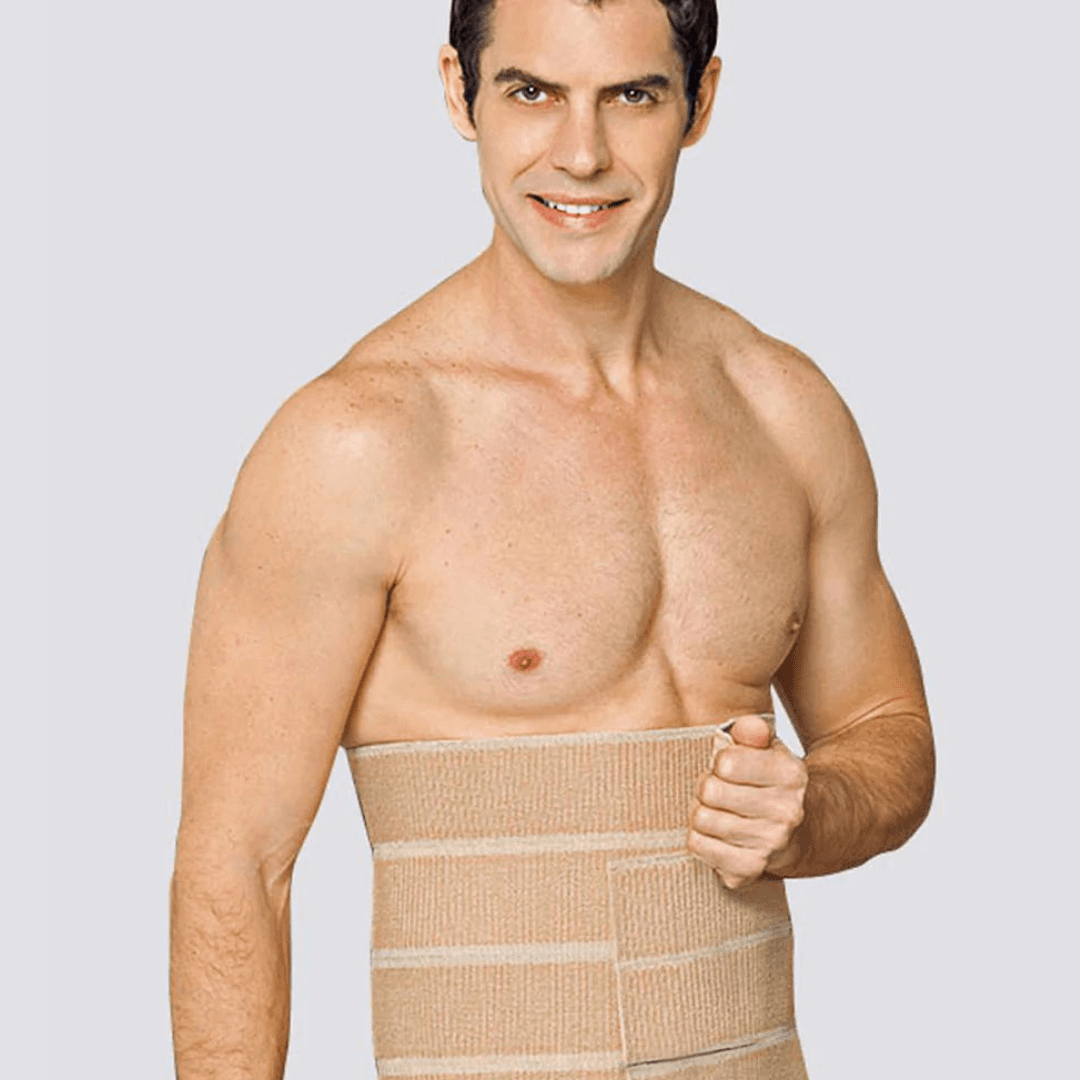 macom 4 panel abdominal binder in clay suitable for abdominal surgery recovery 