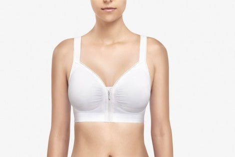 woman wearing post surgery bra by voe 