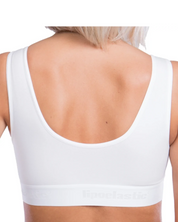 lipoelastic bra back view of the pi special with wide underband for support 