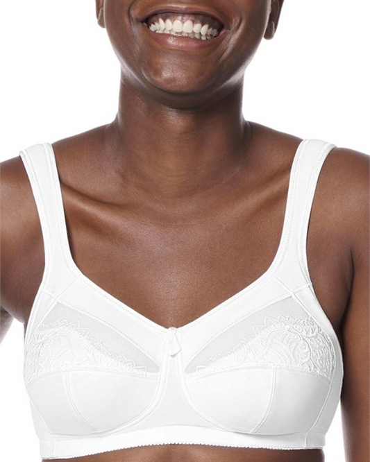 The Amoena Isadora Bra, a beautifully designed and supportive post-mastectomy bra that combines style and comfort. Featuring bilateral pockets to securely hold breast forms or prostheses, this bra ensures a natural and balanced silhouette. The Isadora Bra offers soft fabric, adjustable and padded straps for added comfort, and a seamless construction for a smooth and gentle fit. Experience confidence and elegance with the Amoena Isadora Bra, designed to provide exceptional support and comfort.