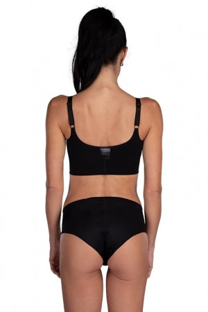 Shop the PI Relax Seamless Compression Bra for post-surgery recovery. Ideal for breast augmentations, reductions, reconstructions, or mastopexy. Provides comfort and support without rolling up. Suitable for larger implants. Experience superior compression and stabilization during your recovery. Lipoelastic quality with external labels for added comfor