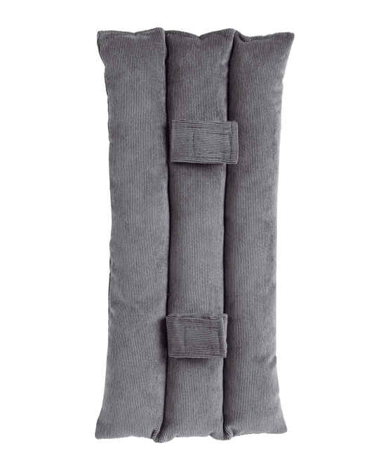 Grey post-surgery seat belt protector from Cancer Research UK 
