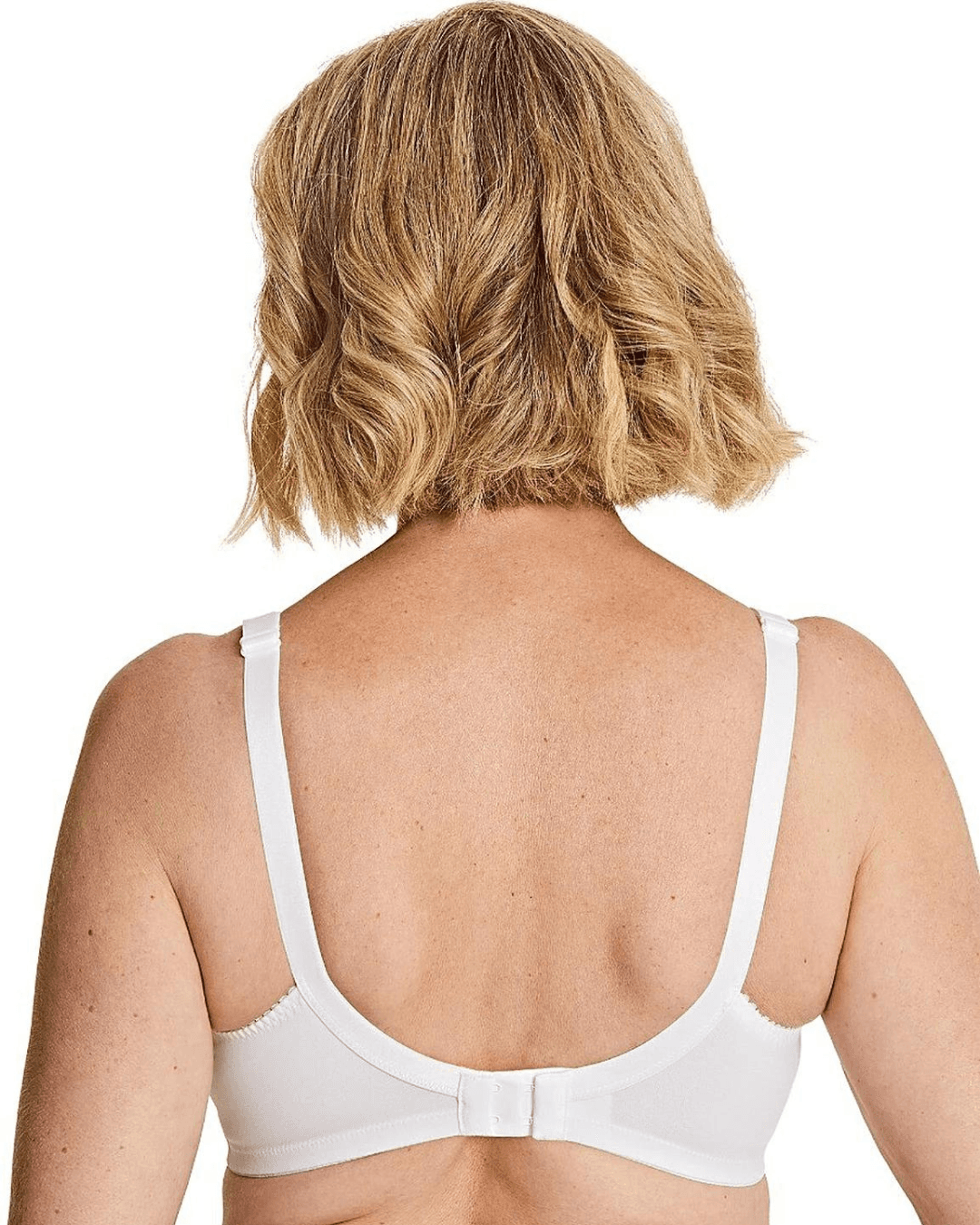 Royce Jasmine soft cup bra pocketed and non wired in white with lace detailing