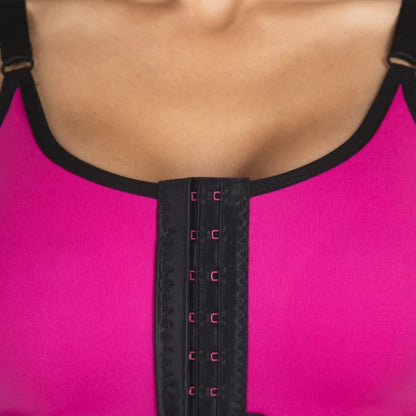 Shop the PI Relax Seamless Compression Bra for post-surgery recovery. Ideal for breast augmentations, reductions, reconstructions, or mastopexy. Provides comfort and support without rolling up. Suitable for larger implants. Experience superior compression and stabilization during your recovery. Lipoelastic quality with external labels for added comfor