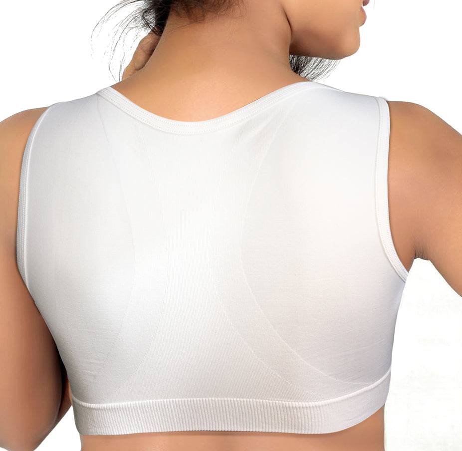 The Reco Bra® has been designed for the immediate post-surgery stage suitable for any types of breast cancer, cosmetic, plastic or cardio surgeries. 