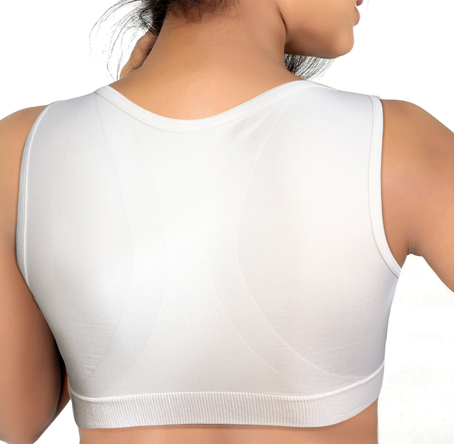 The Reco Bra® has been designed for the immediate post-surgery stage suitable for any types of breast cancer, cosmetic, plastic or cardio surgeries. 