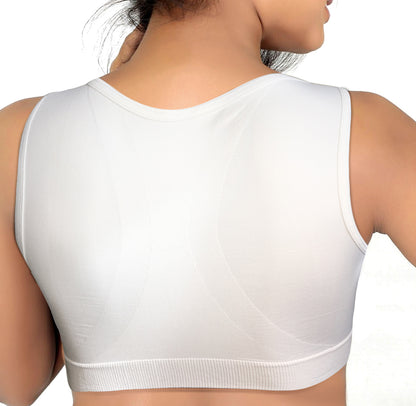 The Reco Bra® has been designed for the immediate post-surgery stage suitable for any types of breast cancer, cosmetic, plastic or cardio surgeries. 